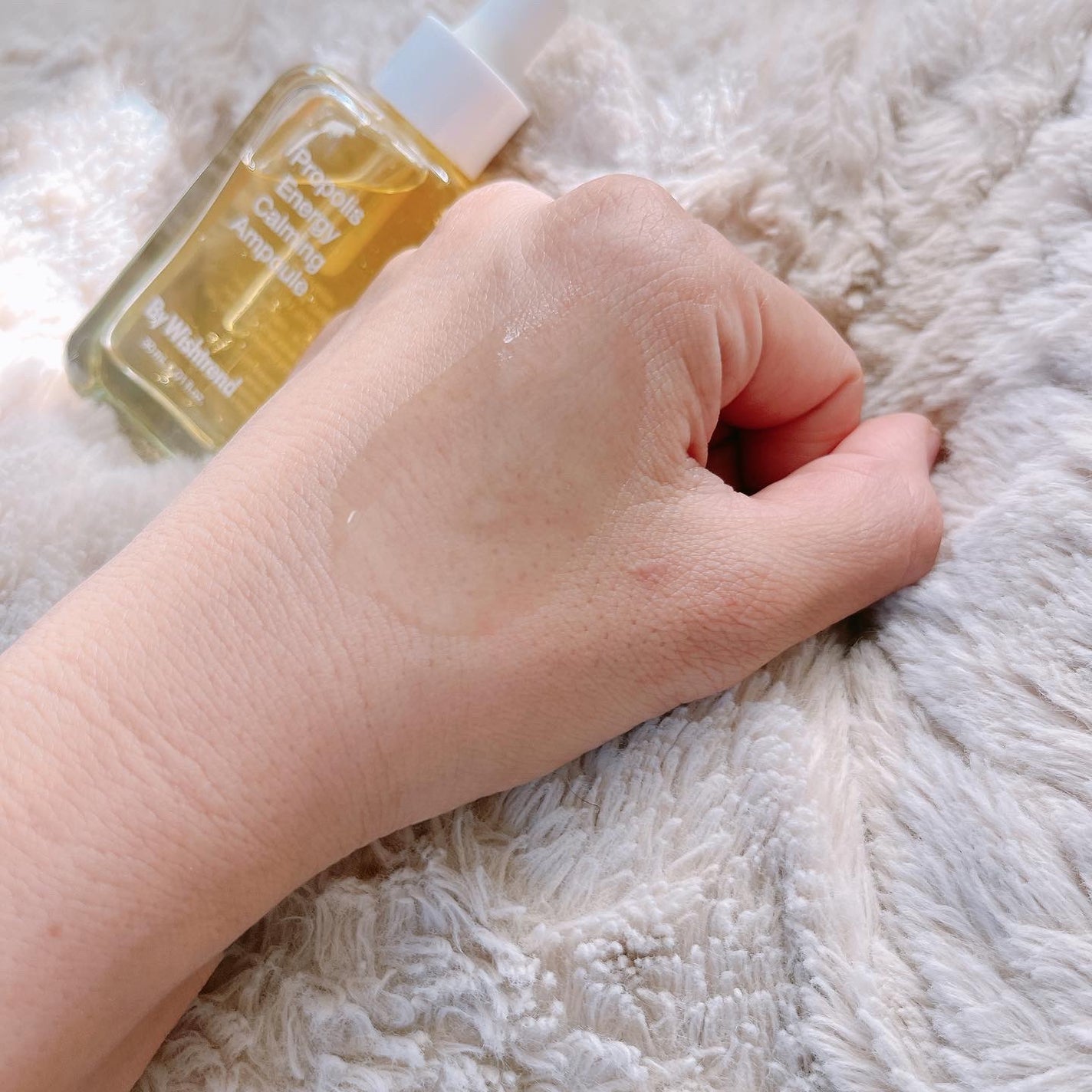 プロポリスエナジーカーミングアンプル/By Wishtrend/美容液を使ったクチコミ(4枚目)