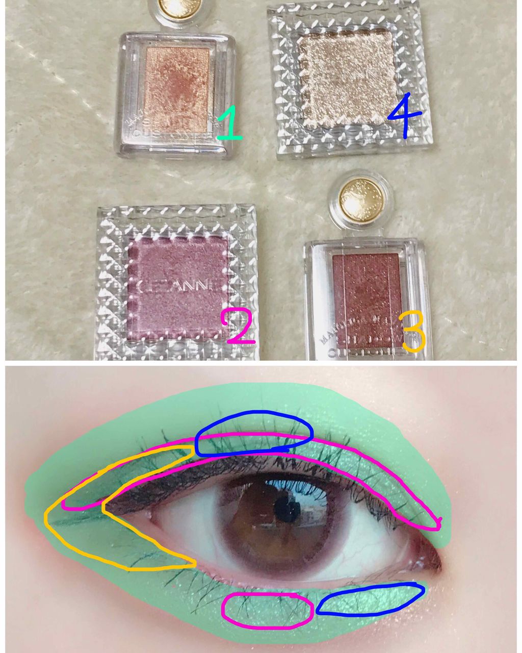 シャドーカスタマイズ/MAJOLICA MAJORCA/単色アイシャドウを使ったクチコミ（3枚目）