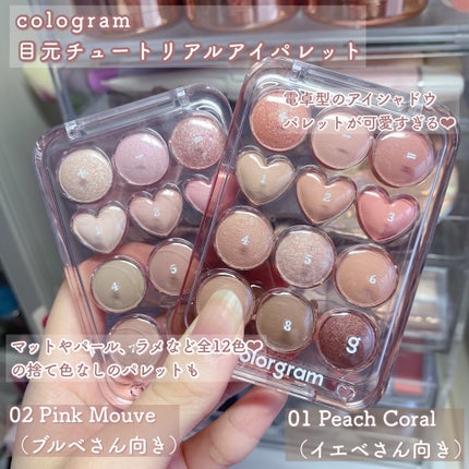 目元チュートリアルアイパレット/Colorgram/アイシャドウパレットを使ったクチコミ(2枚目)