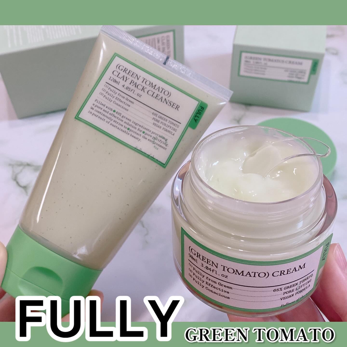 グリーントマトクレイマスククレンザー/FULLY/洗い流すパック・マスクを使ったクチコミ（1枚目）