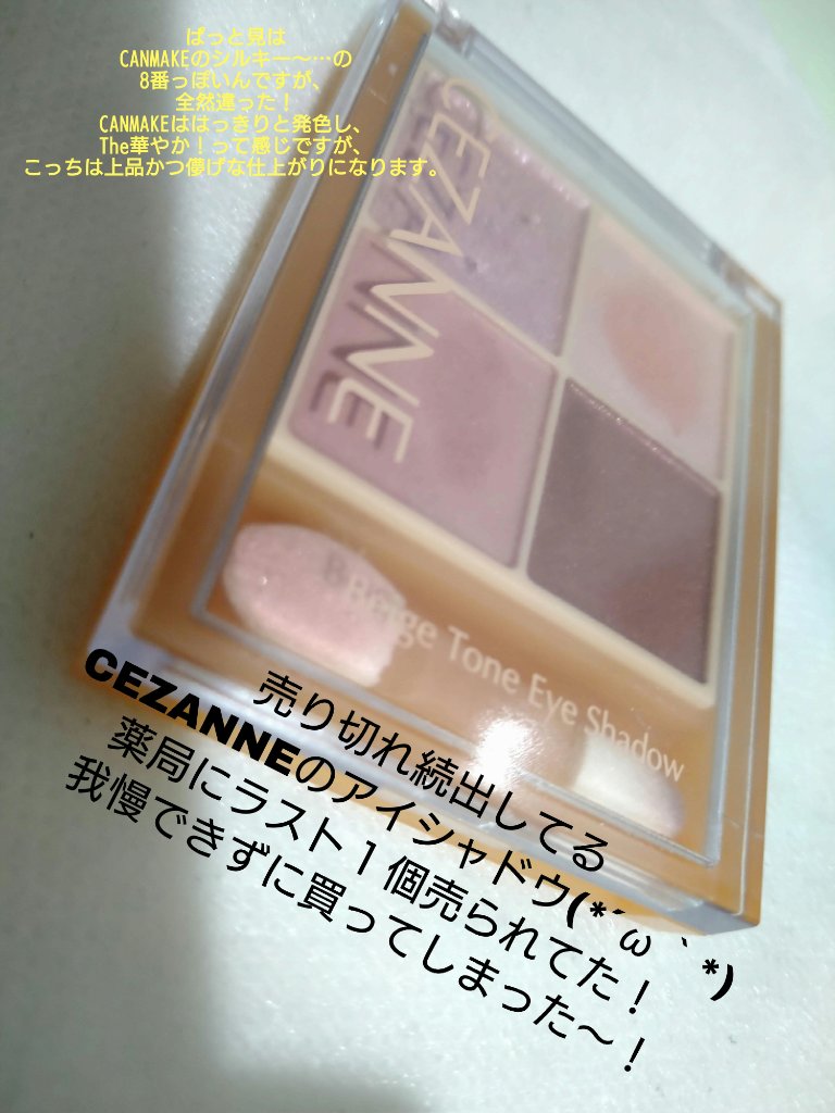 ベージュトーンアイシャドウ/CEZANNE/アイシャドウパレットを使ったクチコミ（1枚目）