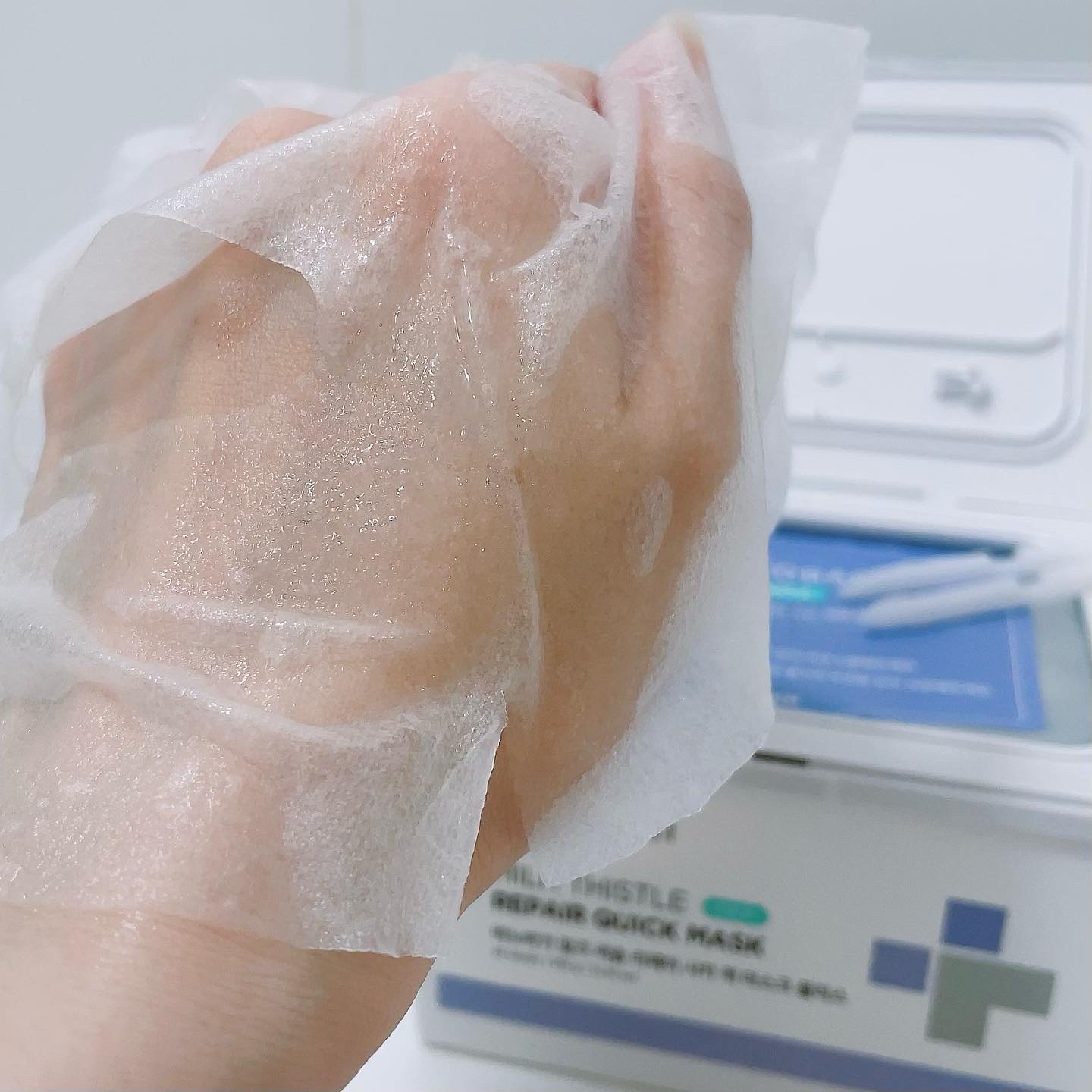 ミルクシスルリペアシカクイックマスクプラス/BANOBAGI/シートマスク・パックを使ったクチコミ（2枚目）