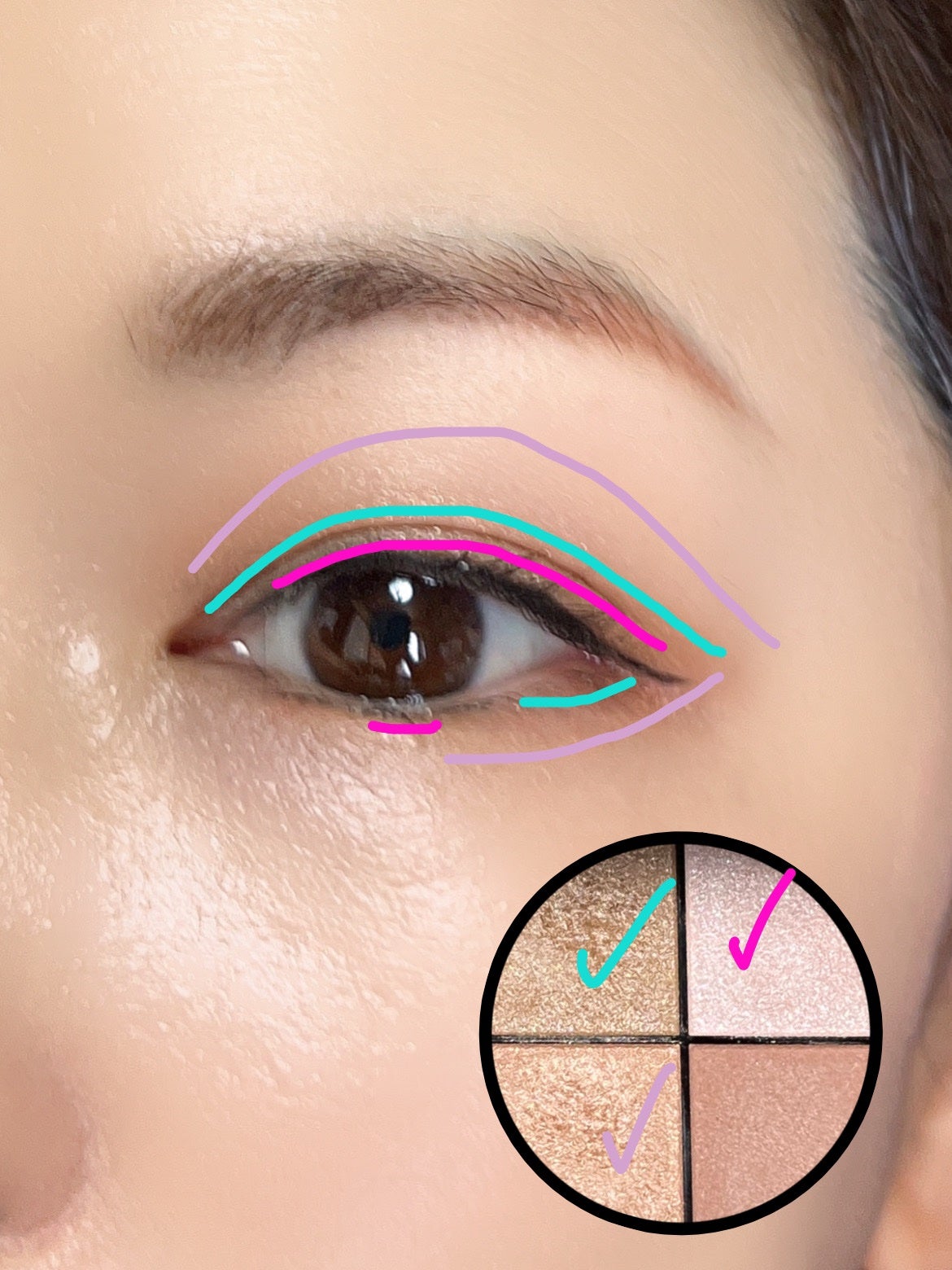 リアルクローズシャドウ/excel/アイシャドウパレットを使ったクチコミ(4枚目)