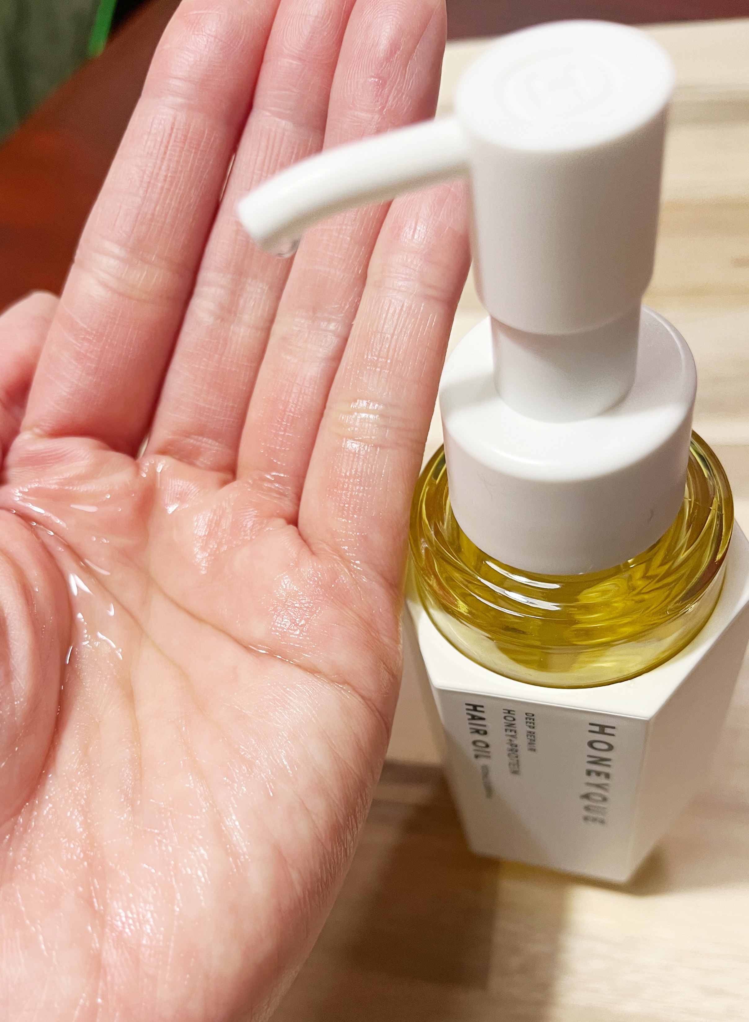 ディープリペア カスタムヘアオイル スリーク/ハニーク/ヘアオイルを使ったクチコミ（3枚目）