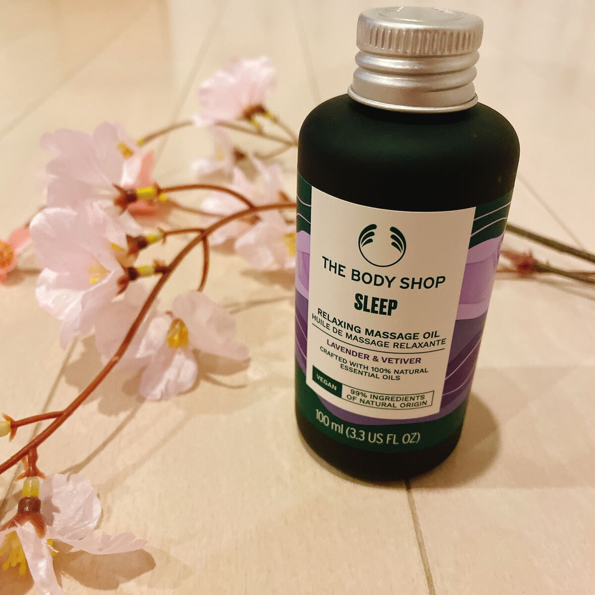 ウェルネス マッサージオイル ラベンダー＆ベチバー/THE BODY SHOP/ボディオイルを使ったクチコミ（1枚目）