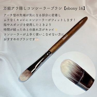 Ebony 10/Ancci brush/メイクブラシを使ったクチコミ（4枚目）