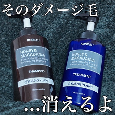 ハニー&マカデミアシャンプー／トリートメント /KUNDAL/シャンプー・コンディショナーを使ったクチコミ（1枚目）