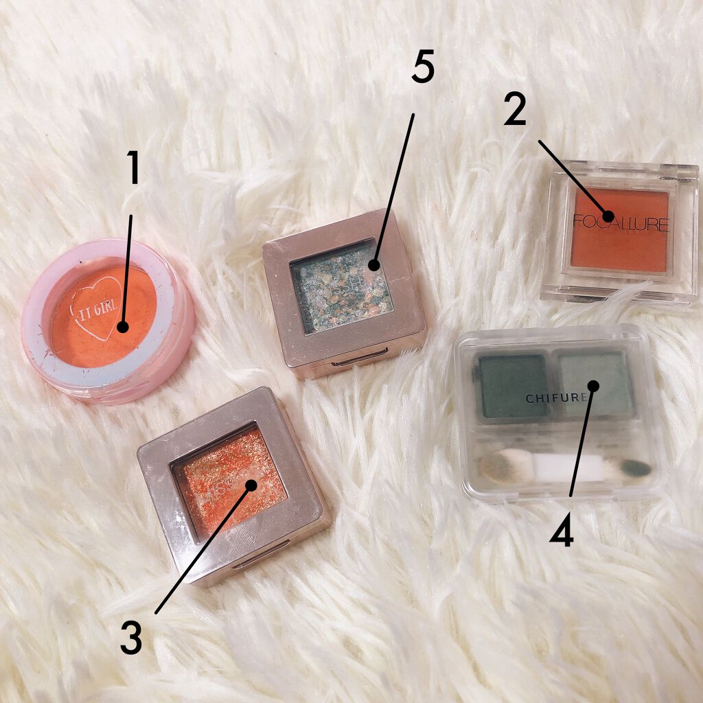 ツイン カラー アイシャドウ/ちふれ/アイシャドウパレットを使ったクチコミ（2枚目）