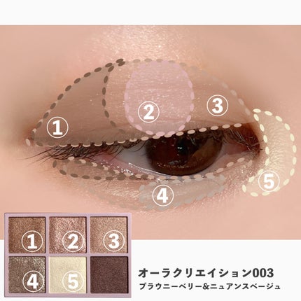 オーラクリエイション/BLEND BERRY/アイシャドウパレットを使ったクチコミ(5枚目)