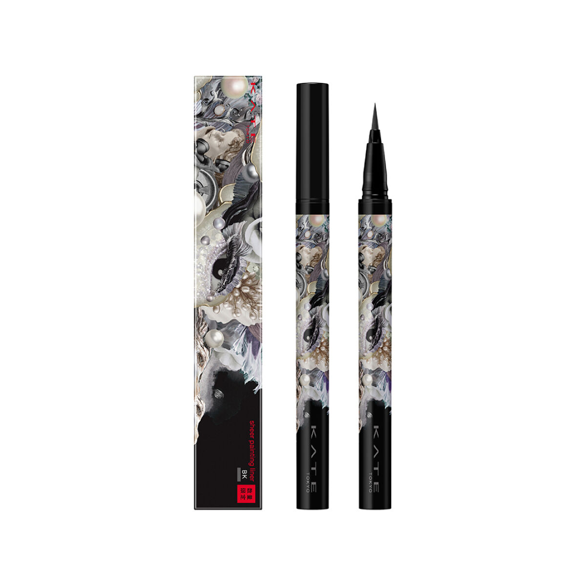 シアーペインティングライナー BK 透け感ブラック