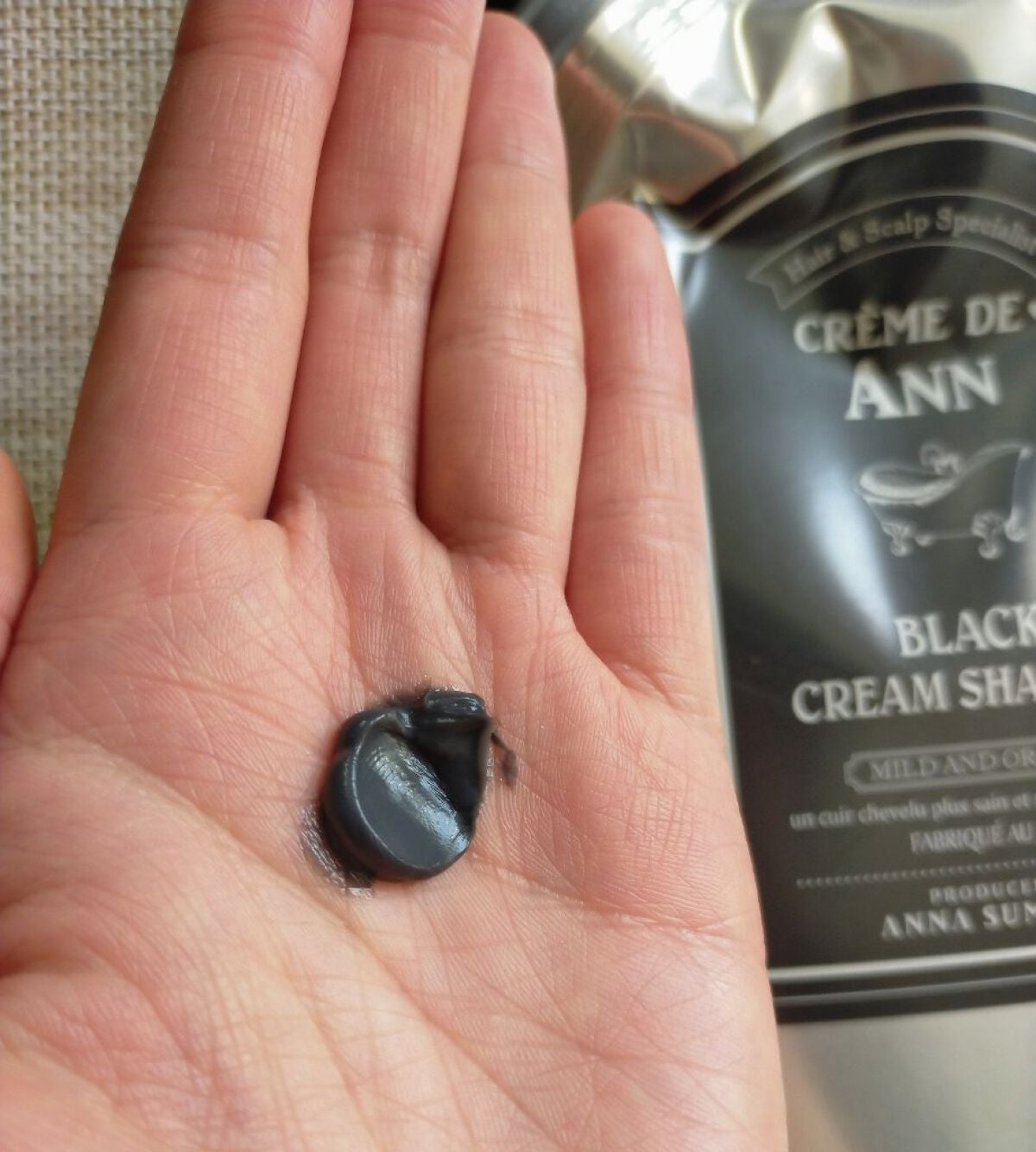 ブラッククリームシャンプー/creme de Ann/市販シャンプーを使ったクチコミ(1枚目)