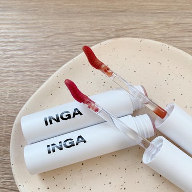 INGA ウォーターグローリップティントのクチコミ「💄..
￤INGA
￤WATER GLOW LIP TINT

new color..✨
☑︎.....」（1枚目）