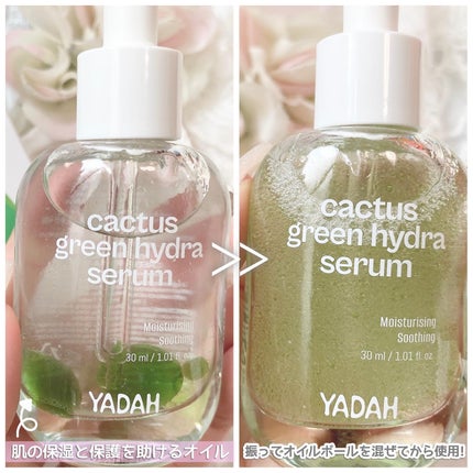 カクタスグリーンハイドラセラム/YADAH/美容液を使ったクチコミ(4枚目)