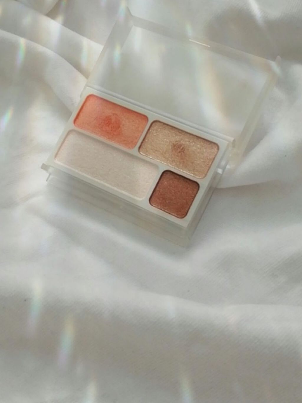 アイカラー4色タイプ オレンジブラウン/無印良品/アイシャドウパレットを使ったクチコミ（1枚目）