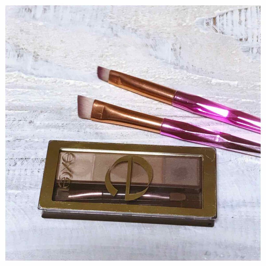 スタイリング パウダーアイブロウ SE01 ナチュラルブラウン/excel/パウダーアイブロウを使ったクチコミ（3枚目）