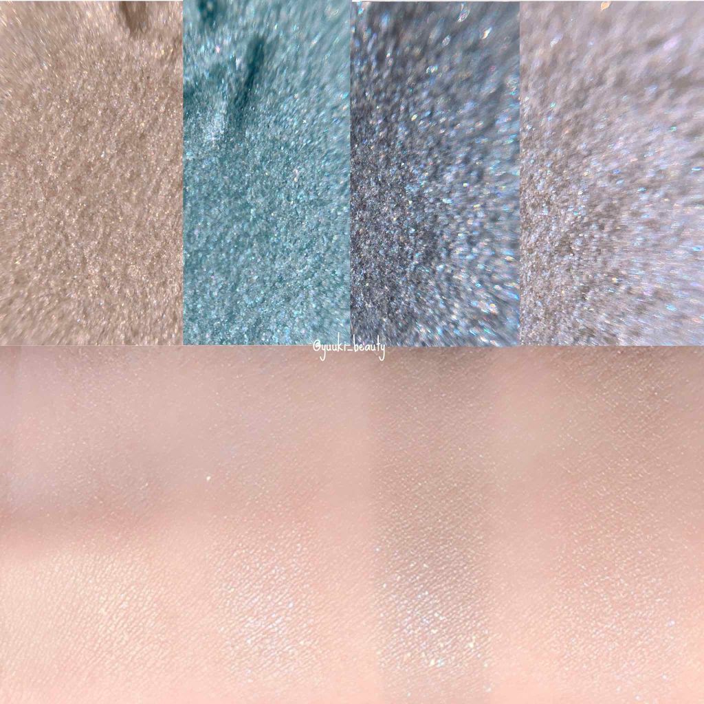 フローレスグロウ リッドテクスチャー アイシャドウ EX09 フォーゲットミーノット/CHICCA/アイシャドウパレットを使ったクチコミ（2枚目）