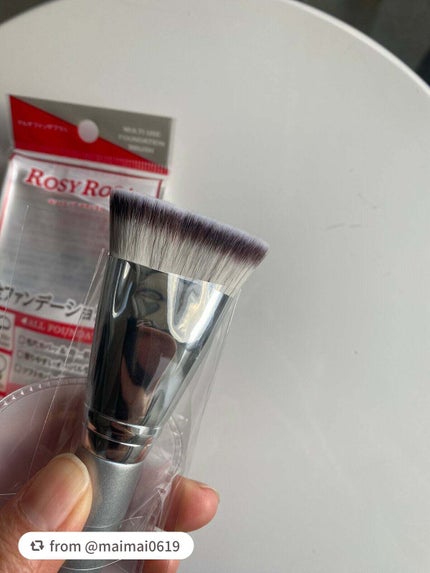 マルチファンデブラシ /ロージーローザ/メイクブラシを使ったクチコミ(3枚目)