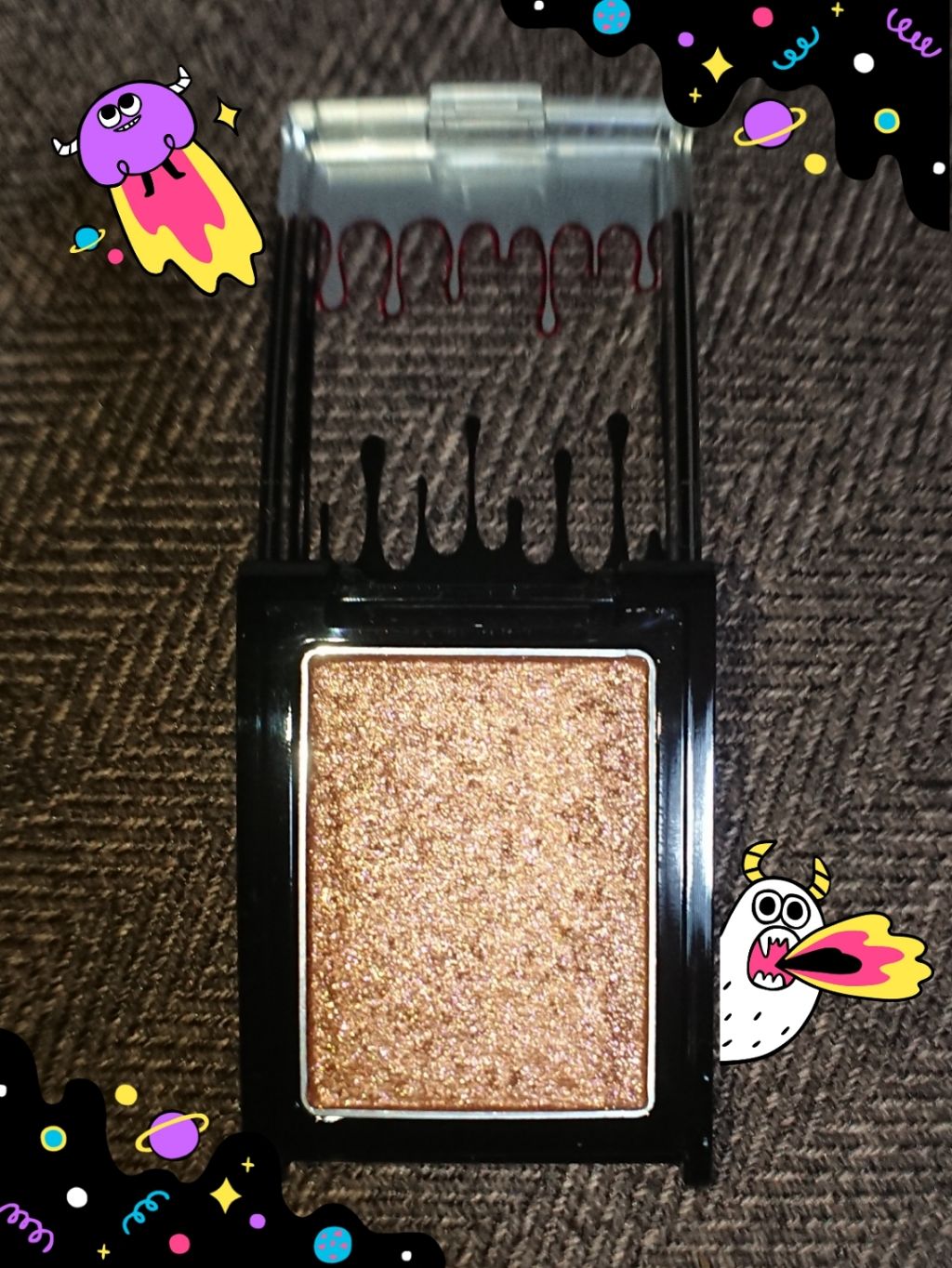 フィットジェルグリッター/KATE/ジェル・クリームアイシャドウを使ったクチコミ（2枚目）