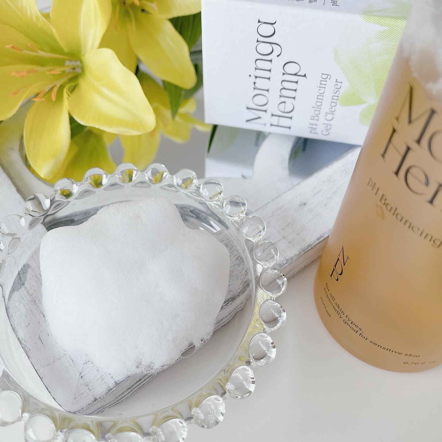 モリンガヘンプpHバランシングジェルクレンザー/NATURAL DERMA PROJECT/クレンジングジェルを使ったクチコミ（3枚目）