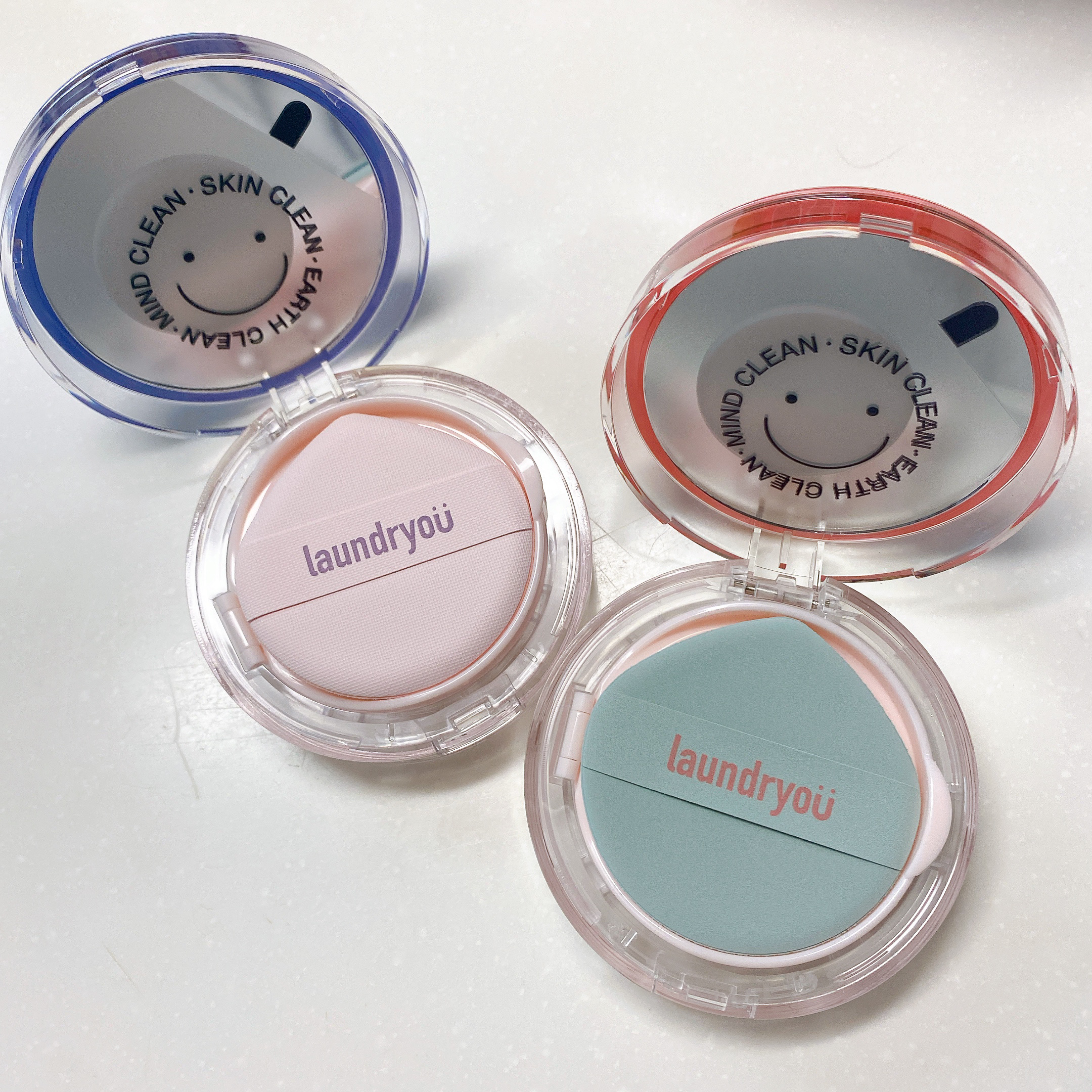 クリアディフェンスクッション グロウ/laundryou/クッションファンデーションを使ったクチコミ（3枚目）