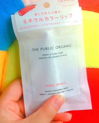 オーガニック認証 精油カラーリップスティック ノーブル オレンジ/THE PUBLIC ORGANIC/口紅を使ったクチコミ（2枚目）