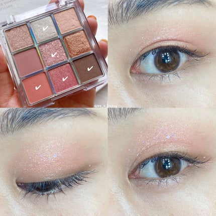 グリッターアイシャドウパレット/heimish/アイシャドウパレットを使ったクチコミ(7枚目)