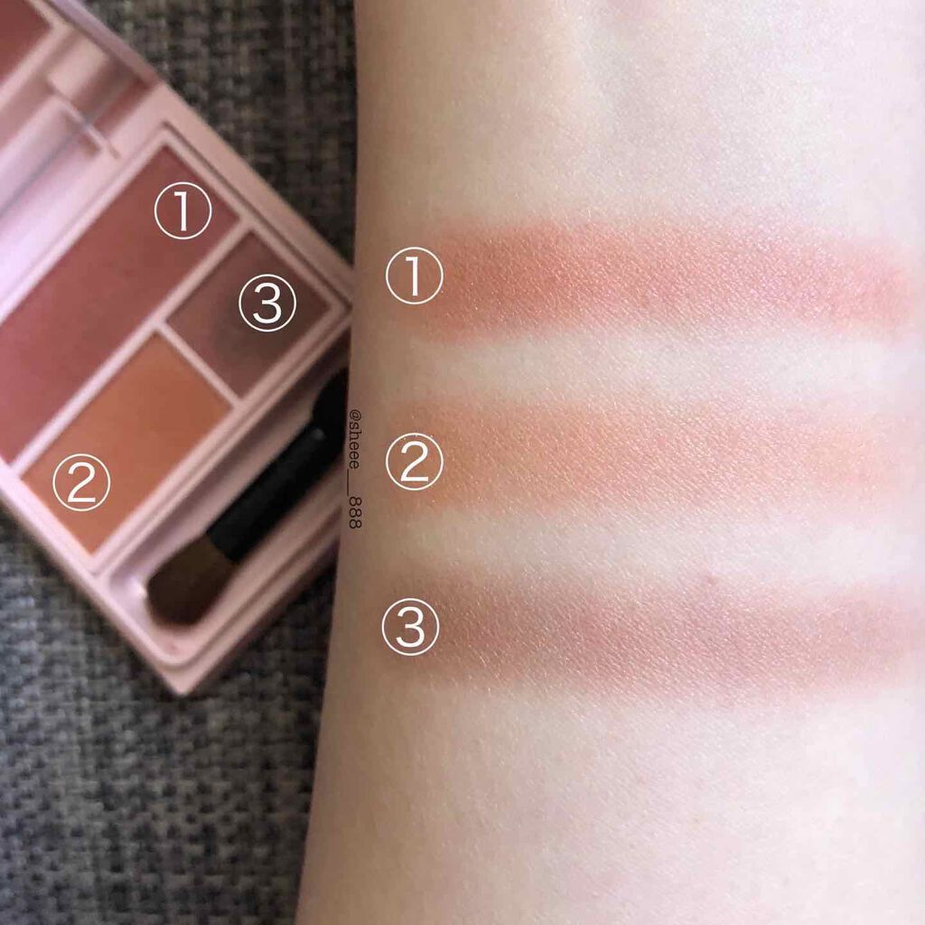 フーミー アイシャドウパレット Y.B/WHOMEE/アイシャドウパレットを使ったクチコミ（2枚目）