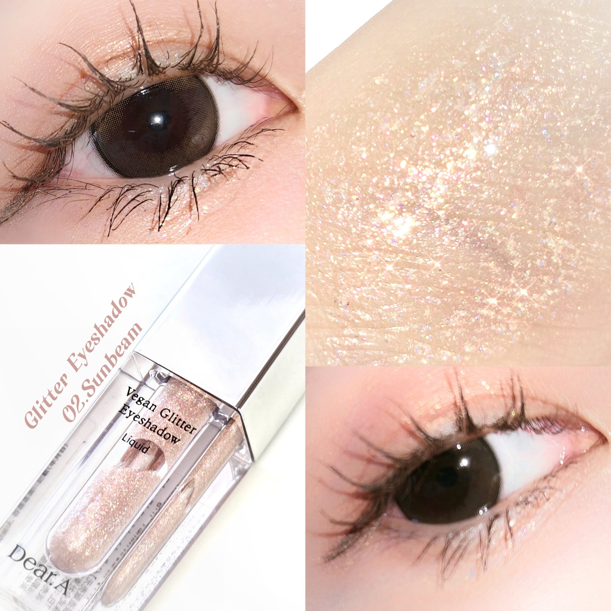 グリッターアイシャドウ/Dear.A/グリッターを使ったクチコミ（3枚目）