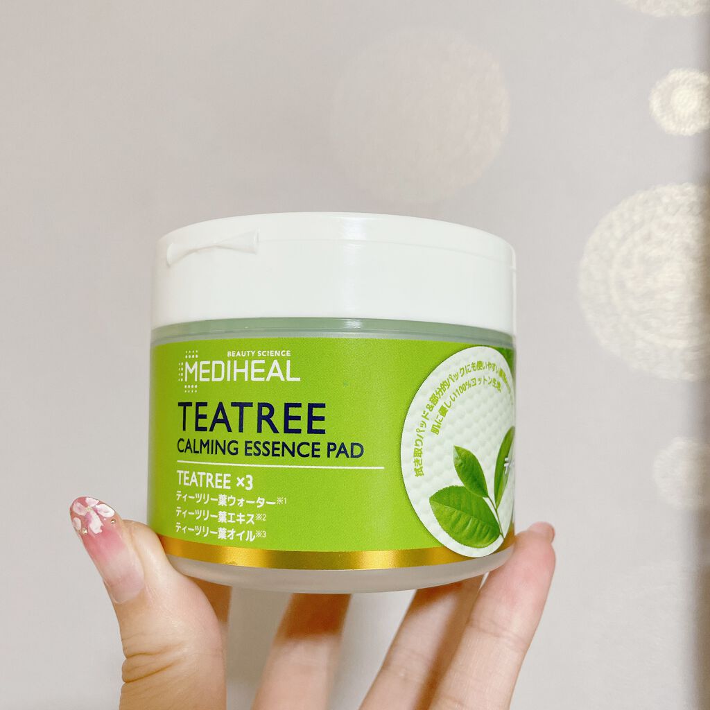 ティーツリーカーミングエッセンスパッド/MEDIHEAL/トナーパッドを使ったクチコミ（1枚目）