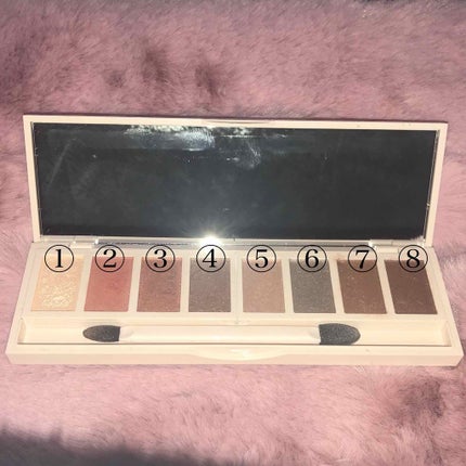 グラマラスヌード アイパレット (クリスマスコフレ 2017)/Visée/メイクアップキットを使ったクチコミ(2枚目)