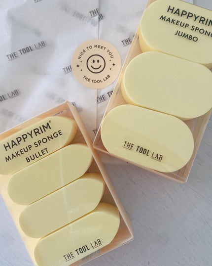 ハッピーリムメイクアップスポンジ Jumbo/THE TOOL LAB/パフ・スポンジを使ったクチコミ(6枚目)