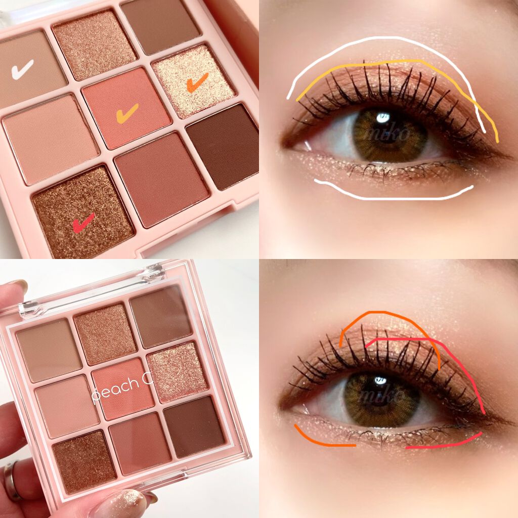 ソフト ムード アイシャドウ パレット/Peach C/アイシャドウパレットを使ったクチコミ(3枚目)