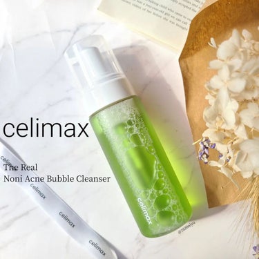 celimax ザ リアル ノニアクネバブルクレンザーのクチコミ「⁡
❤celimaxから新発売🖤⁡
敏感肌さんにも嬉しい泡洗顔料⁡
⁡
⁡
⁡
ふんわり泡で触.....」（1枚目）