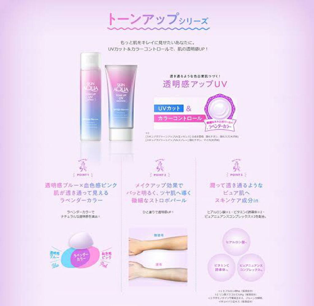 スキンアクア トーンアップUVエッセンス/スキンアクア/日焼け止めクリームを使ったクチコミ(1枚目)