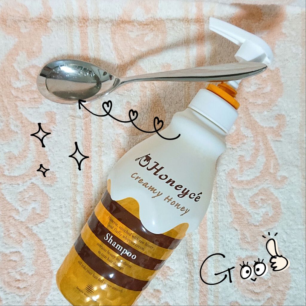 クリーミーハニー シャンプー/トリートメント/ハニーチェ/市販シャンプーを使ったクチコミ（2枚目）