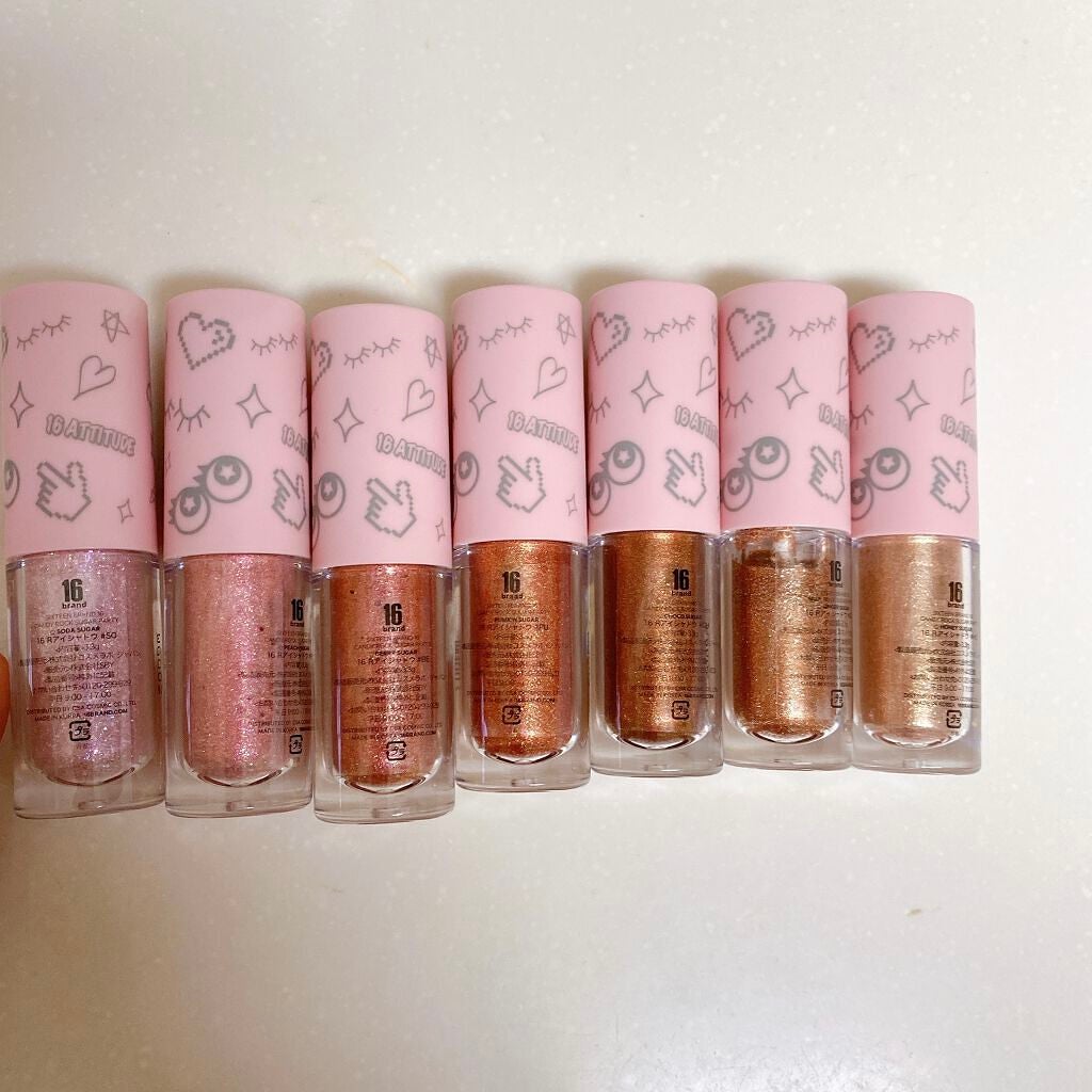 16 CANDY ROCK SUGAR/16BRAND/リキッドアイシャドウを使ったクチコミ(2枚目)