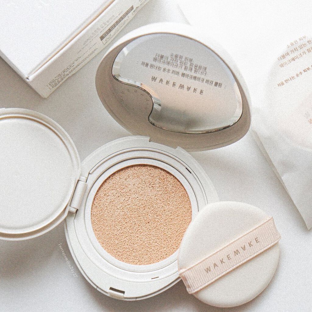 ビーガンクリーンピュアカバークッション/wakemake/クッションファンデーションを使ったクチコミ(3枚目)