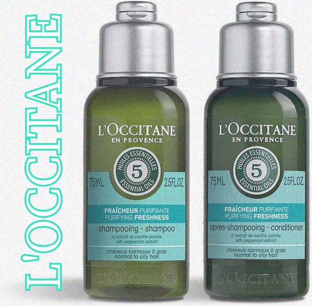 ファイブハーブス ピュアフレッシュネス シャンプー／コンディショナー/L'OCCITANE/市販シャンプーを使ったクチコミ（1枚目）
