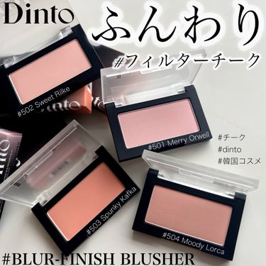 Blur-Finish Blusher 502/Dinto/パウダーチークを使ったクチコミ（1枚目）