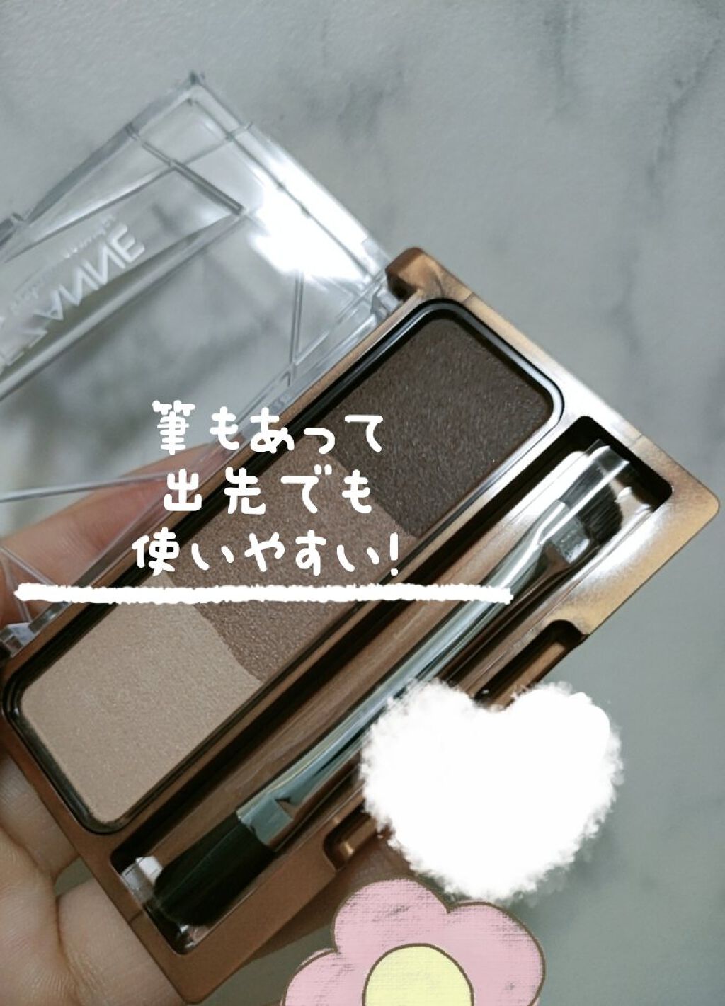 ノーズ＆アイブロウパウダー/CEZANNE/パウダーアイブロウを使ったクチコミ（2枚目）