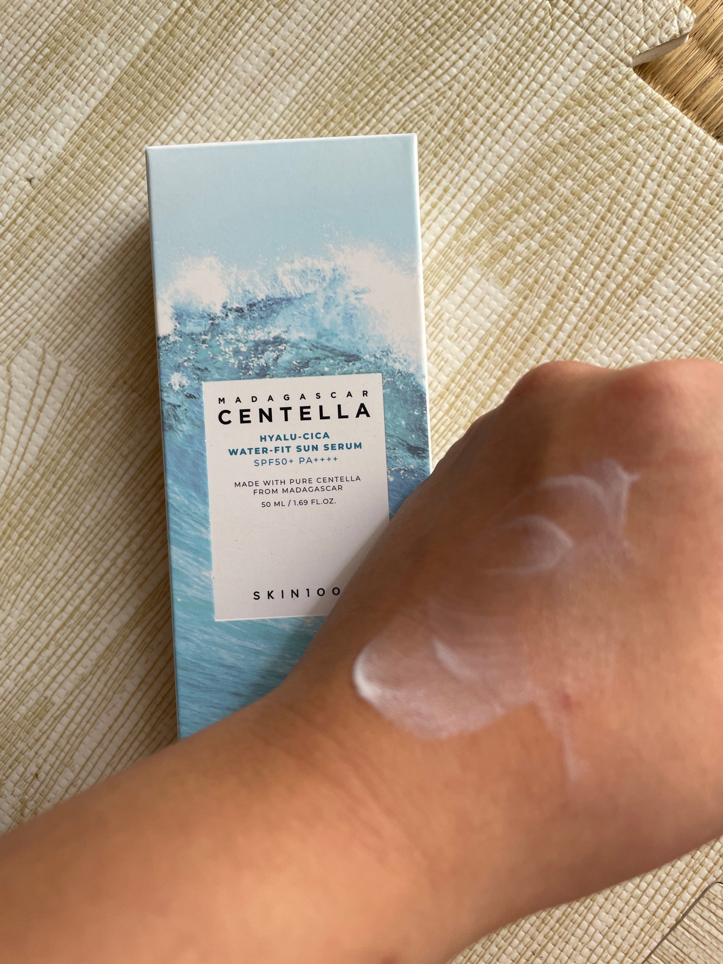 なつみ on LIPS 「ヒアルーシカウォーターフィットサンセラム50ml日焼け止めにも..」(1枚目)