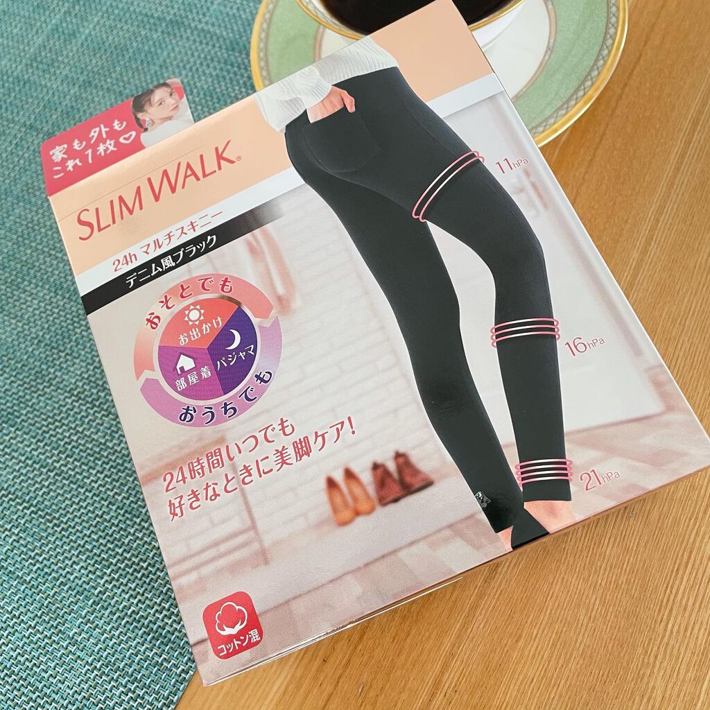 スリムウォーク 24h マルチスキニー デニム風/SLIMWALK/着圧ソックス・レギンスを使ったクチコミ（2枚目）