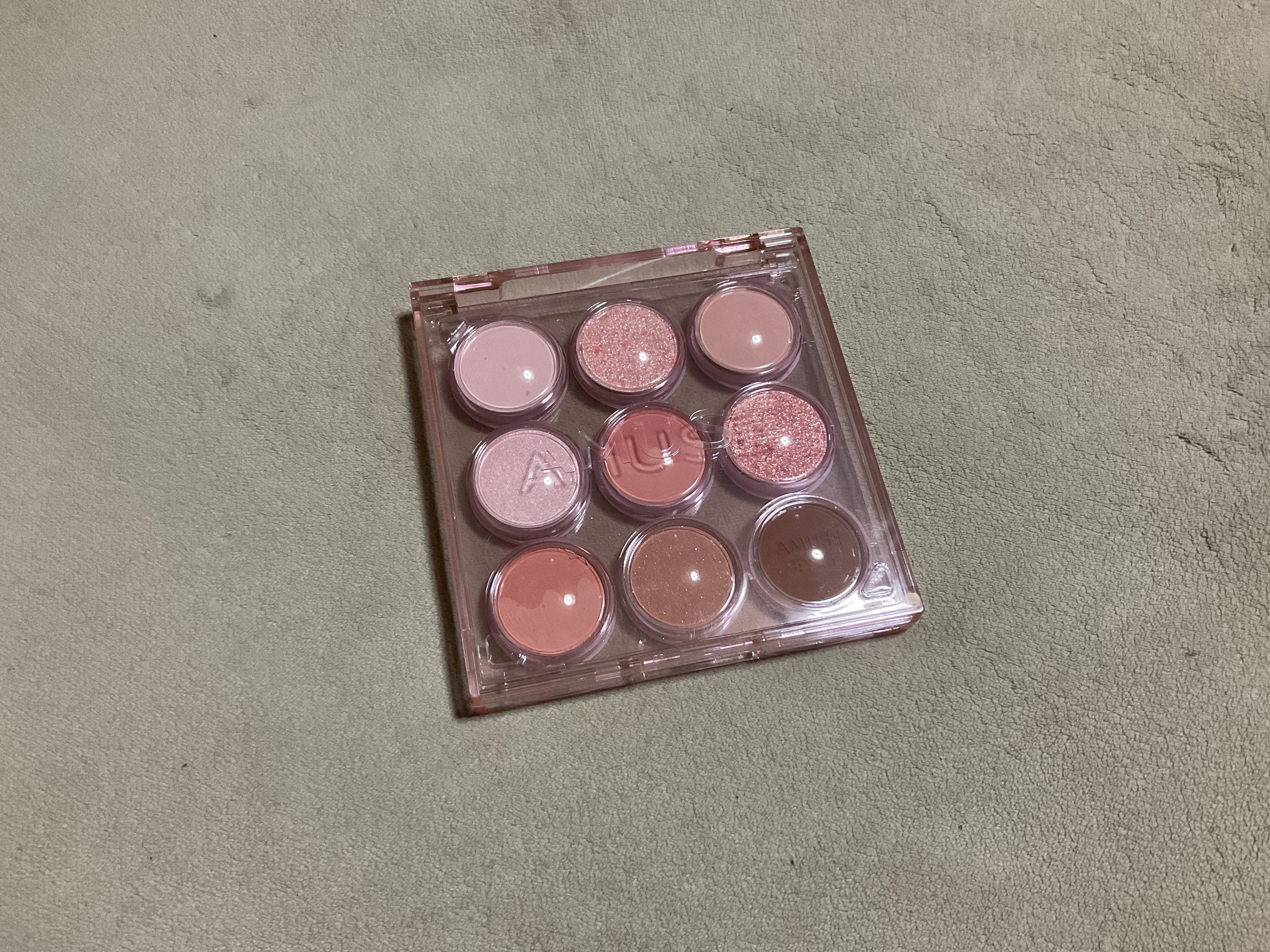 アイカラーパレット 01 ウォームモモ/AMUSE/アイシャドウパレットを使ったクチコミ（1枚目）