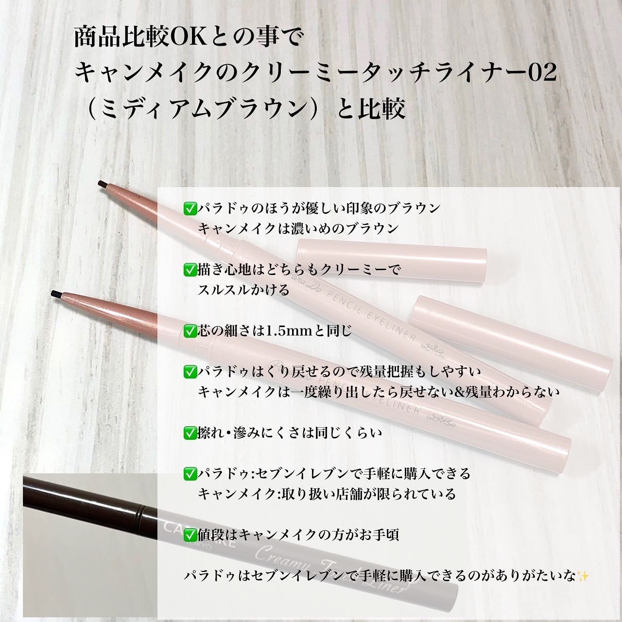 クリーミータッチライナー/キャンメイク/ジェルアイライナーを使ったクチコミ(5枚目)