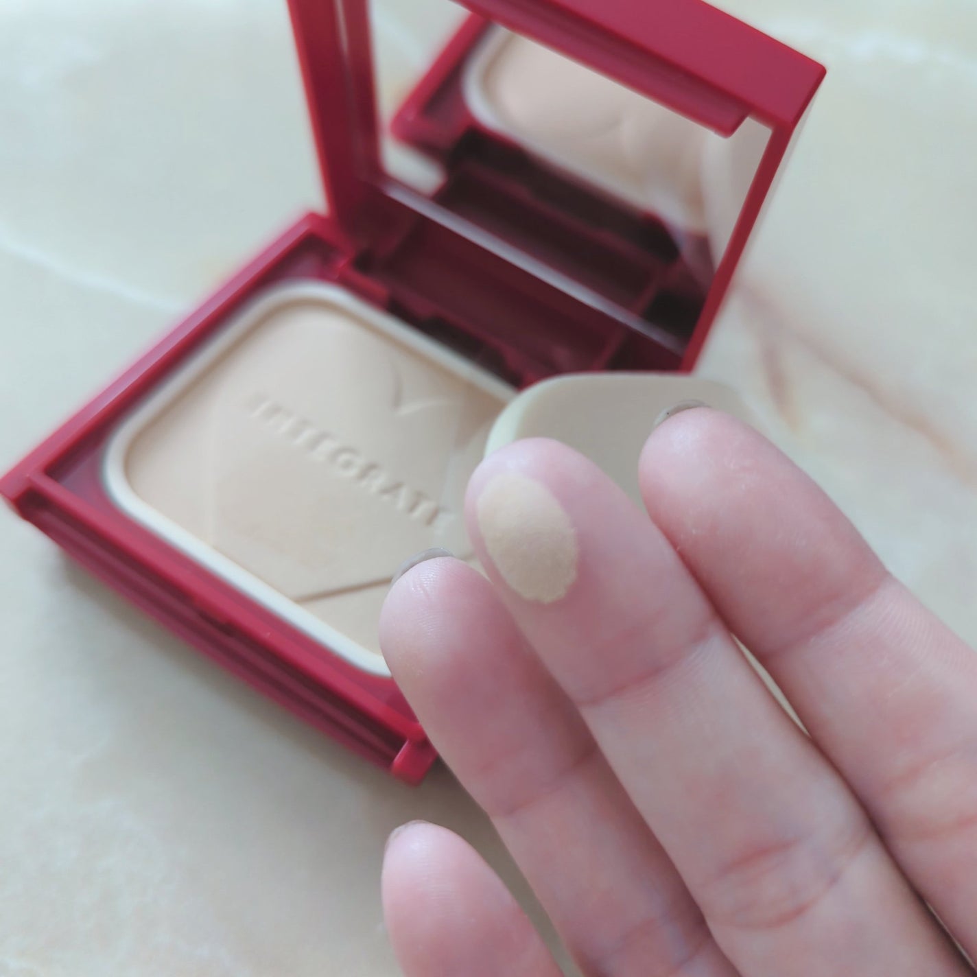 プロフィニッシュファンデーション/インテグレート/パウダーファンデーションを使ったクチコミ(6枚目)