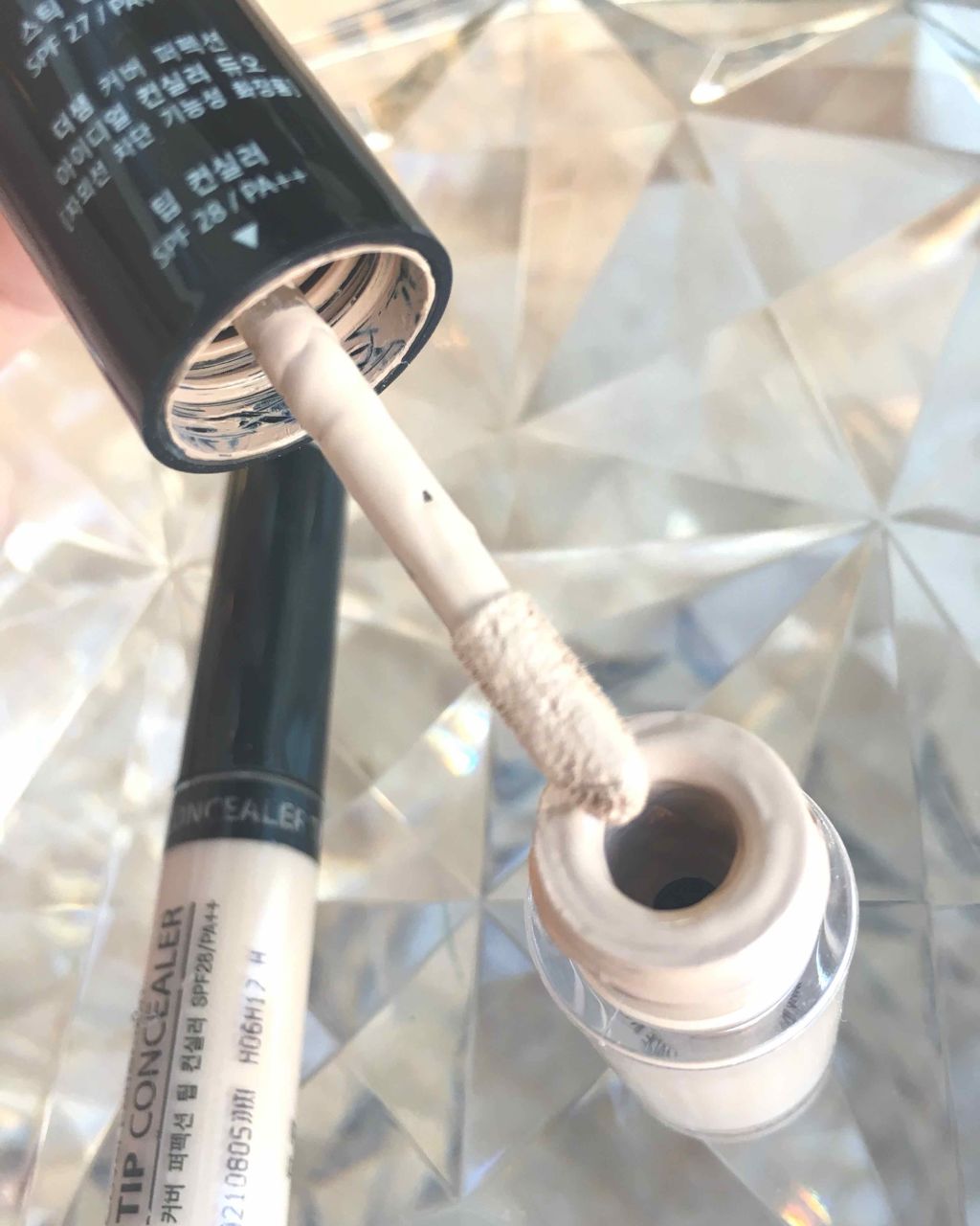 カバーパーフェクション チップコンシーラー/the SAEM/リキッドコンシーラーを使ったクチコミ(2枚目)