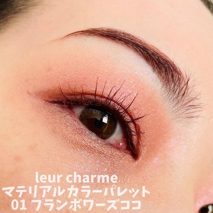 マテリアルカラーパレット/leur charme/アイシャドウパレットを使ったクチコミ(3枚目)