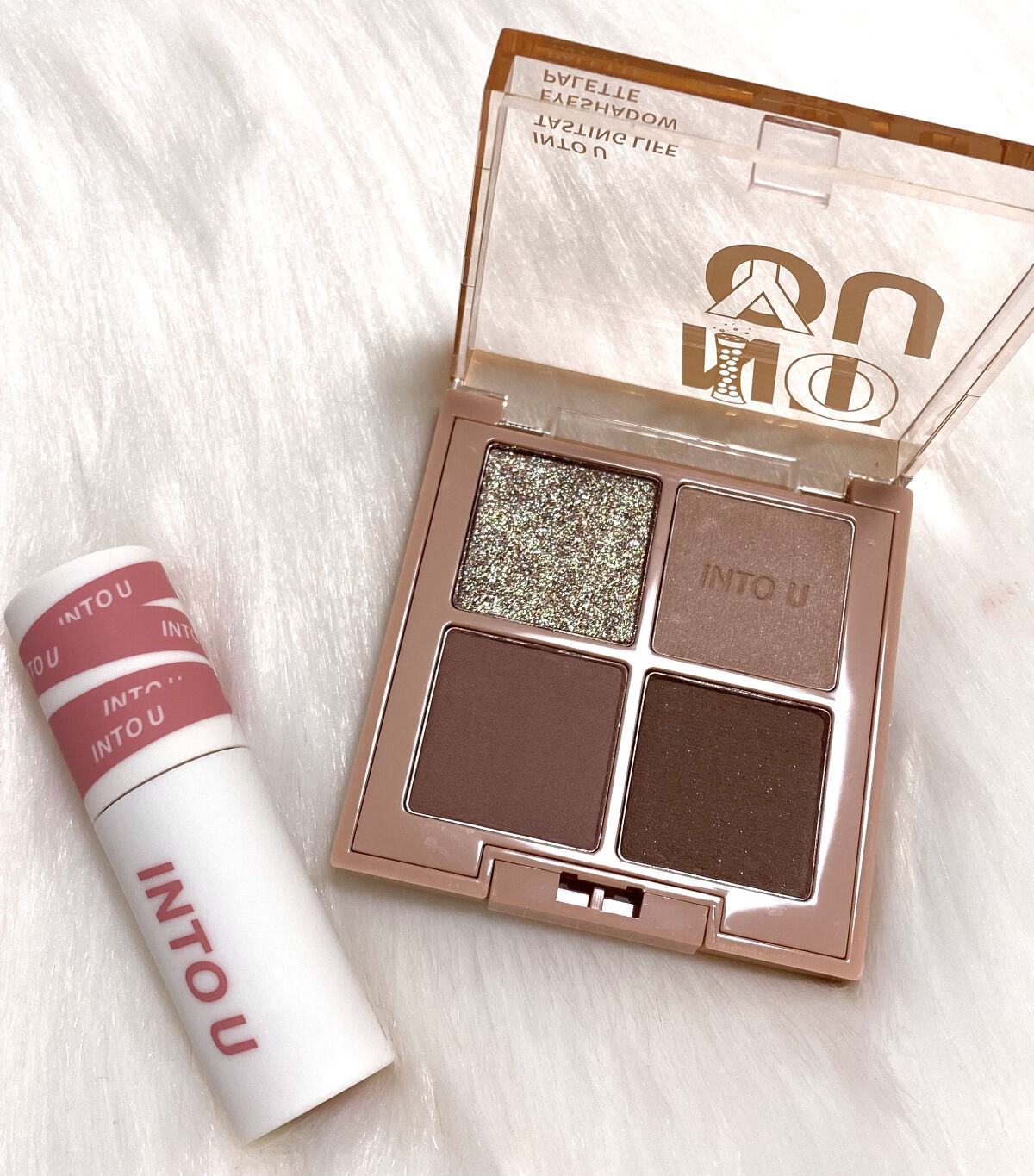 スーパーマットリップ＆チークマッド/INTO U/口紅を使ったクチコミ（1枚目）