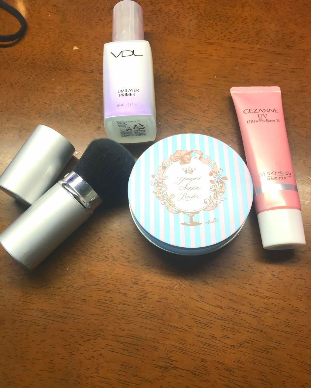 スライド式携帯メイクブラシ/DAISO/メイクブラシを使ったクチコミ（1枚目）