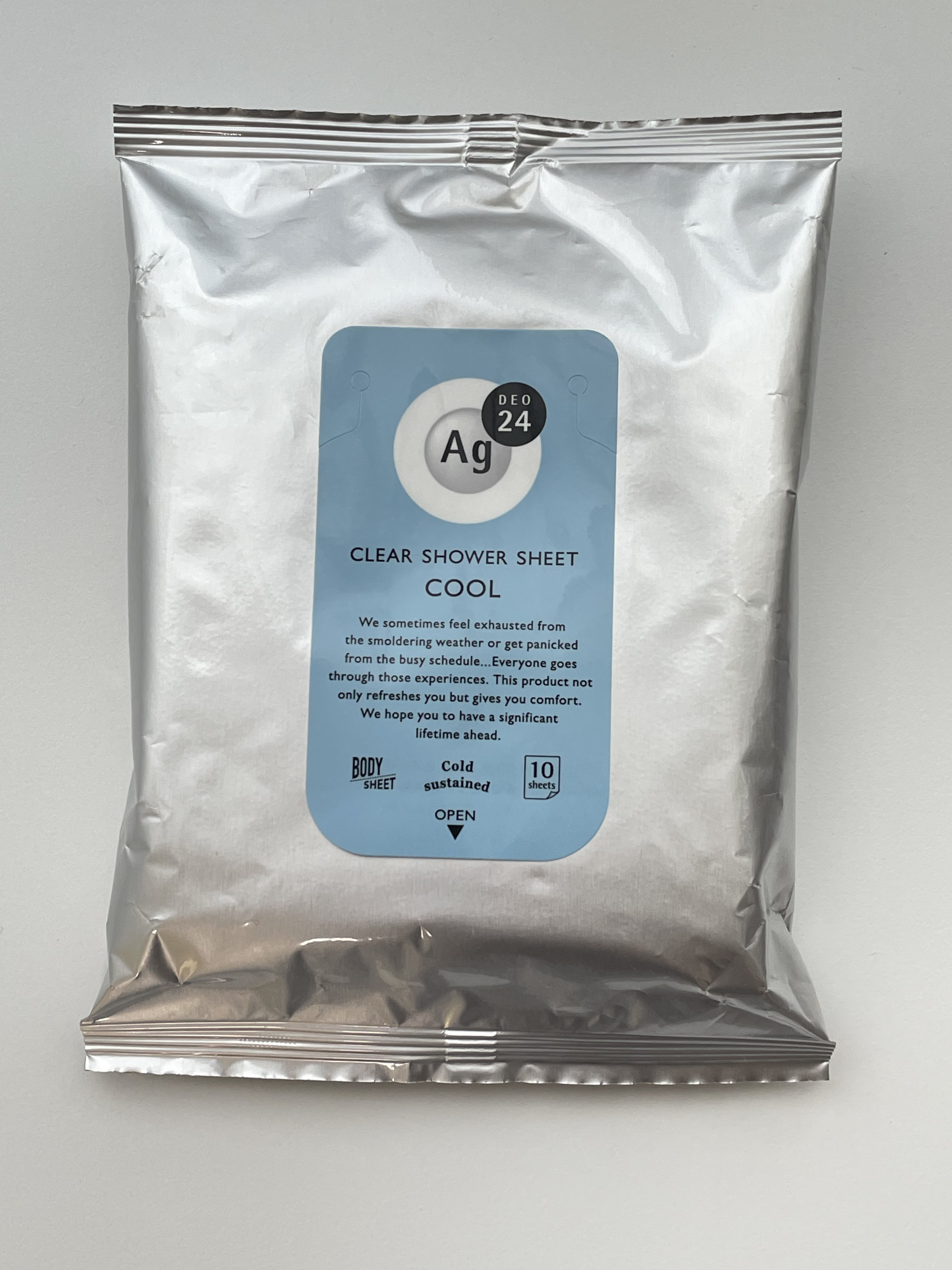 クリアシャワーシート （無香料）/エージーデオ24/ボディシートを使ったクチコミ（1枚目）